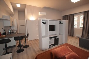Apartment, Annex Building | Minibar, in-room safe, desk, laptop workspace
