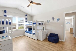 5 bedrooms, iron/ironing board, travel crib, free WiFi