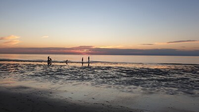Cozy cottage with fireplace, walking distance from the beach.