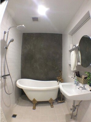 Hair dryer, towels