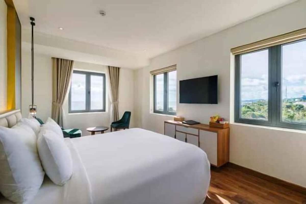 1 dormitorio, ropa de cama de alta calidad, minibar