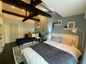 1 chambre, bureau, Wi-Fi gratuit, draps fournis