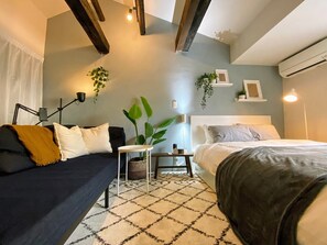 1 chambre, bureau, Wi-Fi gratuit, draps fournis