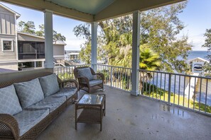 Terrace/patio - Bayside, Dock, Large Porch, Bay View (Santa Rosa Beach)
