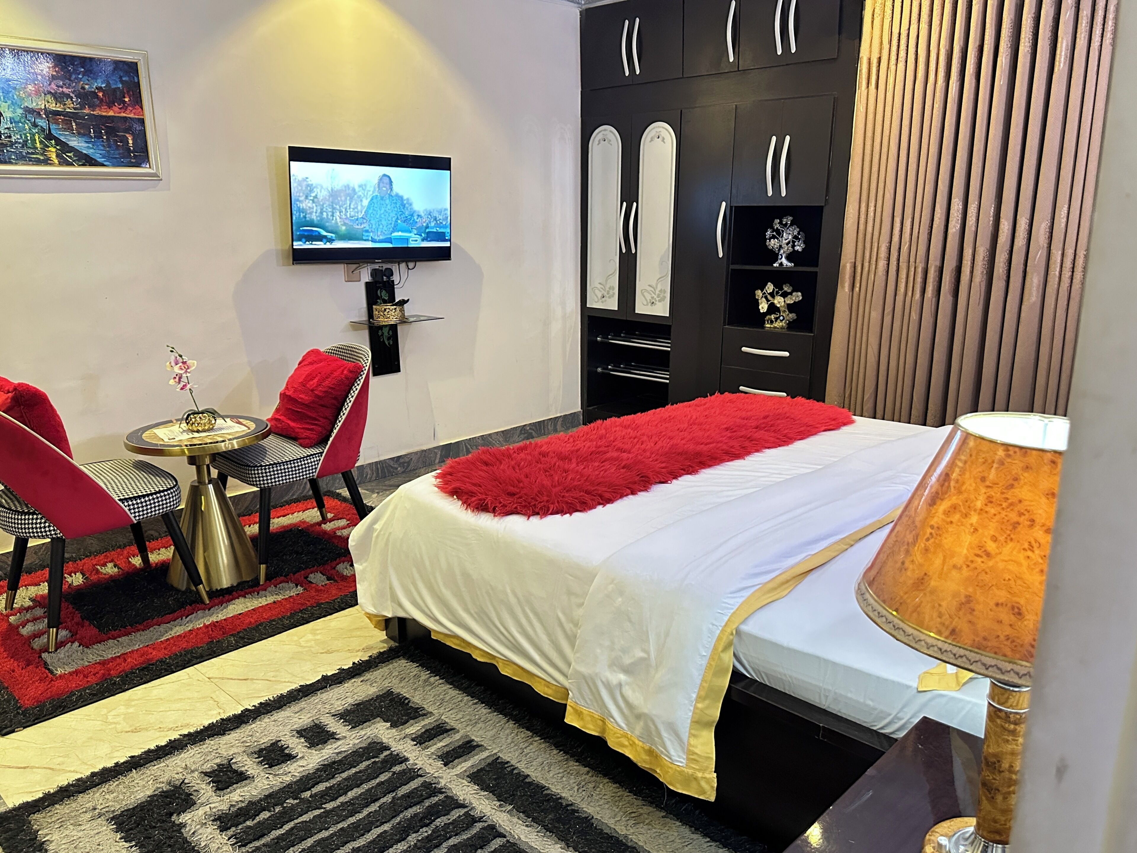 In-room safe, blackout curtains, soundproofing, iron/ironing board