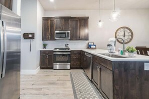 Fridge, microwave, oven, stovetop - O-50&51 | 2 Homes! Pvt Heated Pool &  Pvt Hot Tubs (Santa Clara)