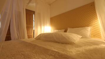 1 slaapkamer, een strijkplank/strijkijzer, gratis wifi, beddengoed