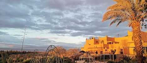 Vue depuis lâhĂ©bergement