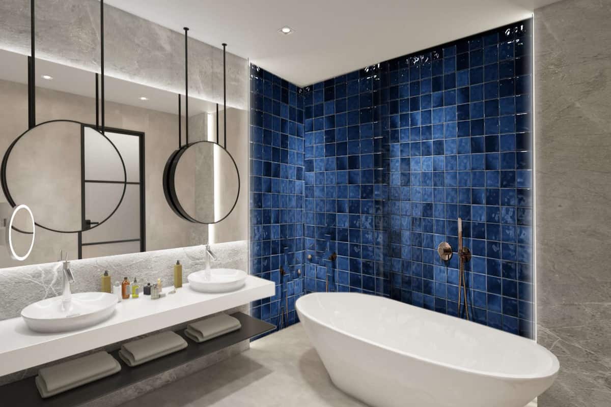 free toiletries, hair dryer, slippers, towels