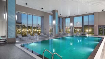 Indoor pool, seasonal outdoor pool