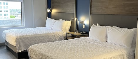 Chambre, 2 grands lits | Literie hypoallergénique, accÚs au Wi-Fi (inclus), literie fournie