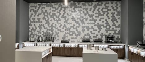 Free daily buffet breakfast