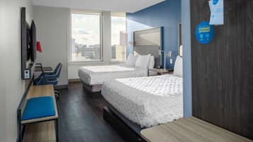 Habitación, 2 camas Queen size | Ropa de cama hipoalergénica, wifi gratis y ropa de cama