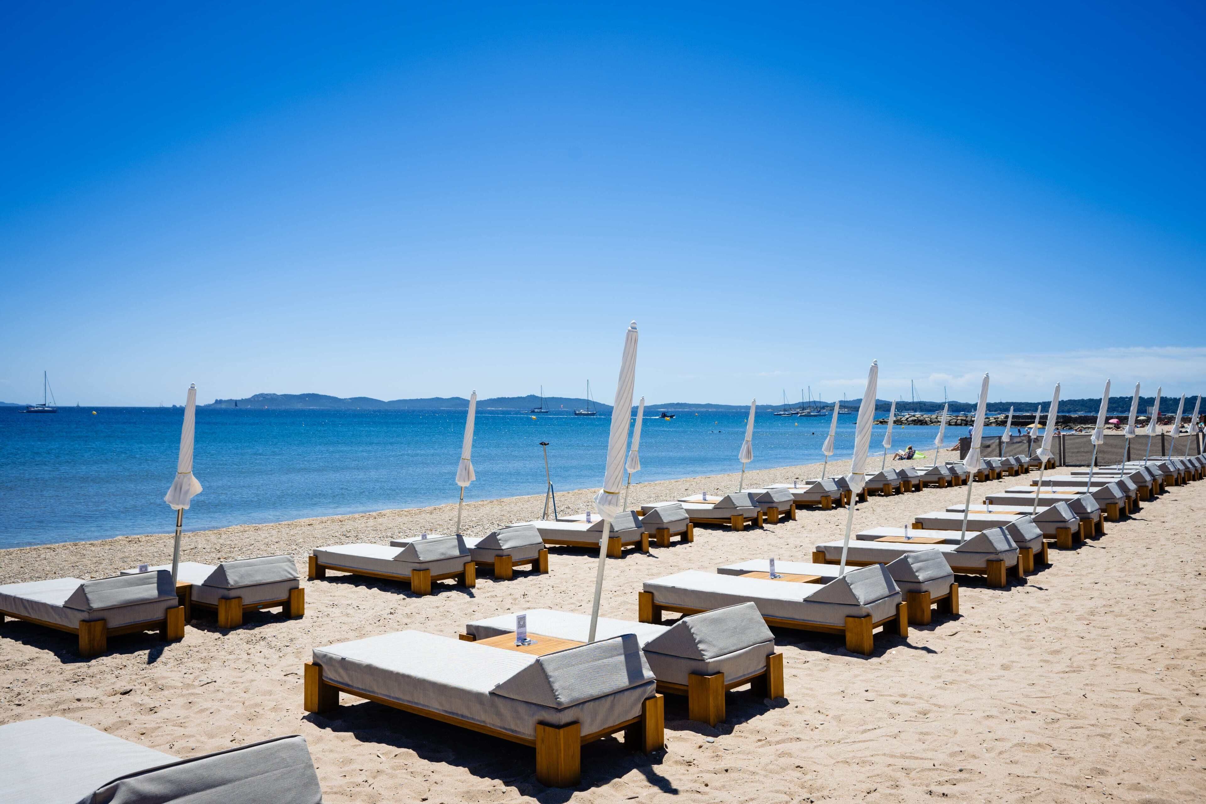 Private beach, white sand