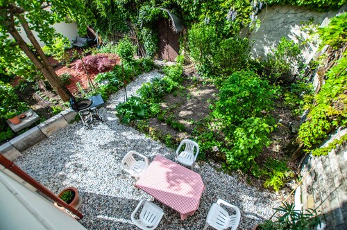 Private garden in the center of Ljubljana