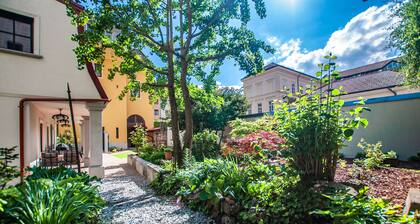 Private garden in the center of Ljubljana
