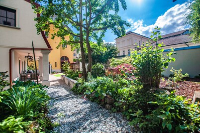 Private garden in the center of Ljubljana