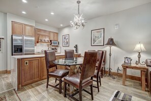 Dining - Luxury 1-Bedroom Ski-In Out Condo with Slopeside Heated Pool, No cleaning Fee by RedAwning (Dillon)