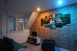 TV, video game console, books