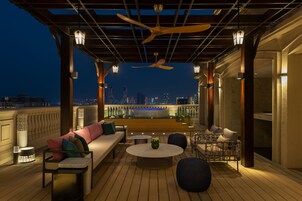 Royal Suite, 1 Bedroom, Terrace | In-room safe, desk, laptop workspace, iron/ironing board