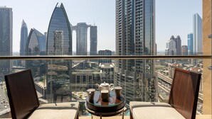 City Studio | Balcony -  SuperHost - Spacious Studio With Direct Burj Khalifa View I Address Dubai Mall (Dubai)