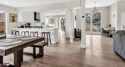 Lakefront Home w/ Game Room + outdoor oasis with firepit with a large king suite