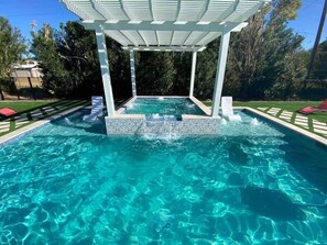 Et oppvarmet basseng