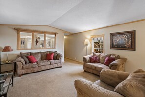 Maison | Coin séjour | Télévision à écran plat de 46 pouces avec chaînes par satellite