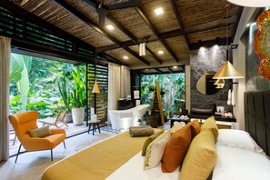 Minibar, in-room safe, free WiFi, bed sheets - awā Beachfront Hotel (Cahuita)