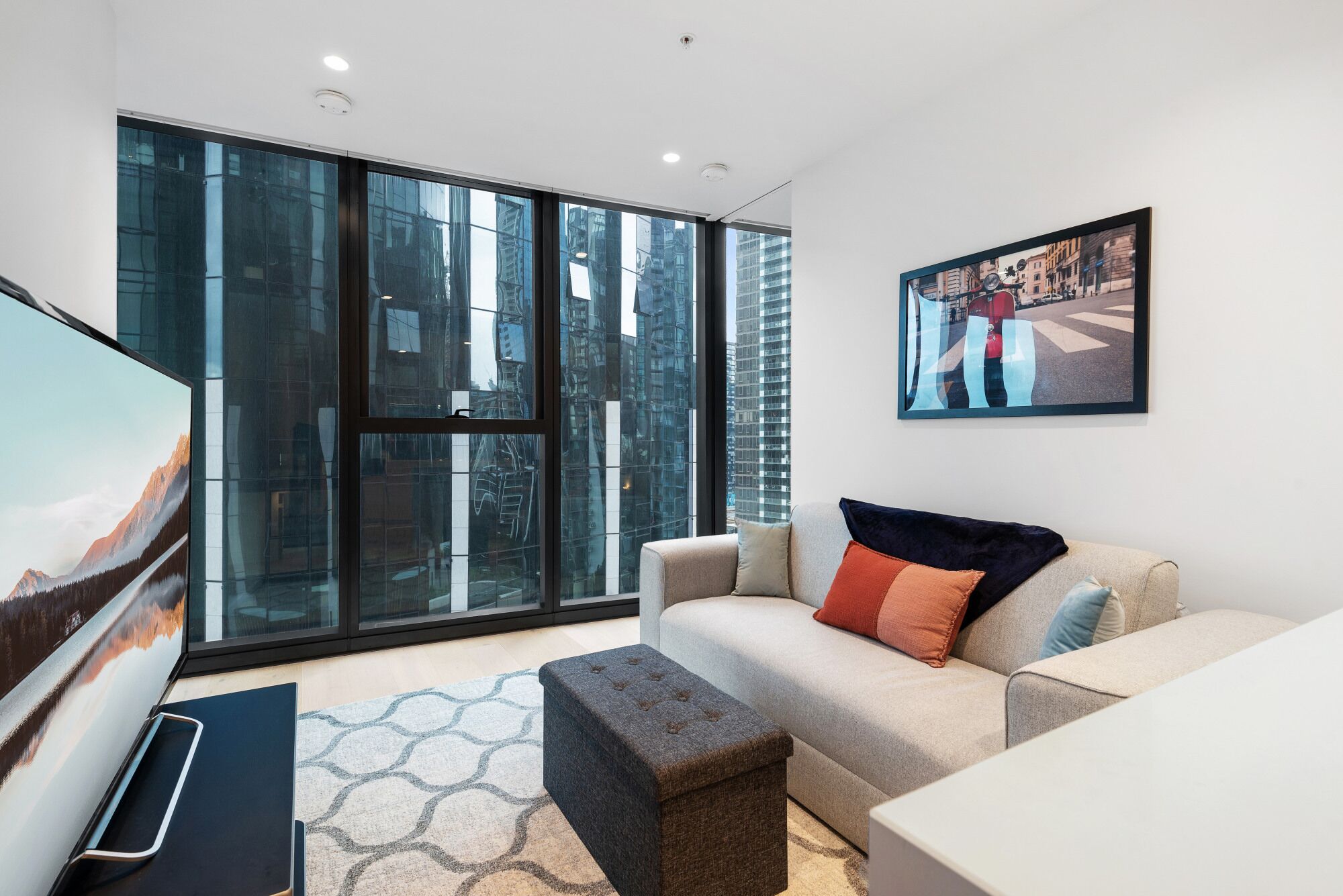 Sharp Modern Melbourne Square Apartment