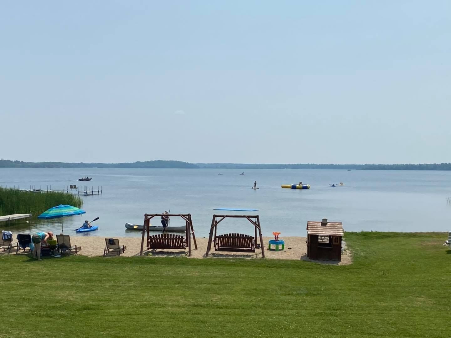 Cabin 1 Lakefront Screen Patio Beach Dock Resort Amenities Resort Amenities Fish