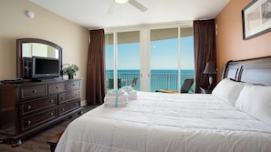 Leilighet, flere senger, adgang til basseng, havutsikt | 3 soverom, wi-fi (inkludert) og sengetøy