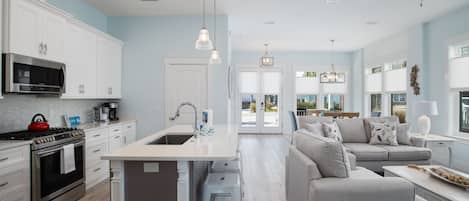 獨棟房屋, 多張床 | 私人廚房 | 電冰箱、微波爐、烤箱、爐台