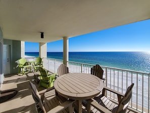 Condo, Multiple Beds, Balcony, Ocean View | Outdoor dining