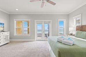 House, Multiple Beds, Patio, Ocean View | 4 bedrooms, free WiFi, bed sheets - Walk To The Beach! 3 Story Home! 2 Balconies With Gulf Views! (Panama City Beach)