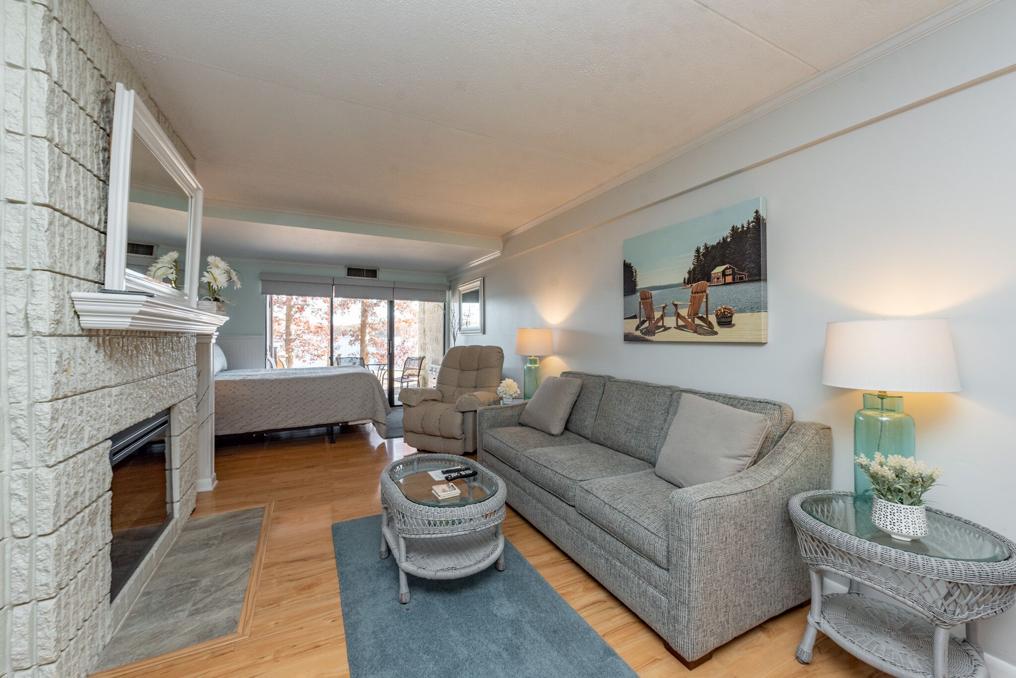 Will O' The Wisp 105A: Lakefront Efficiency Condo with Patio, Recently Updated!