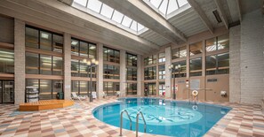 Indoor pool, a heated pool
