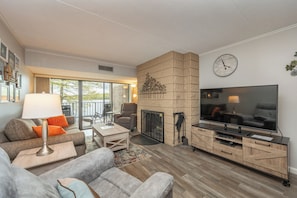 Fernseher, Kamin, Videospiele, DVD-Player