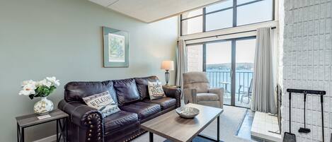 TV, fireplace, video games, DVD player