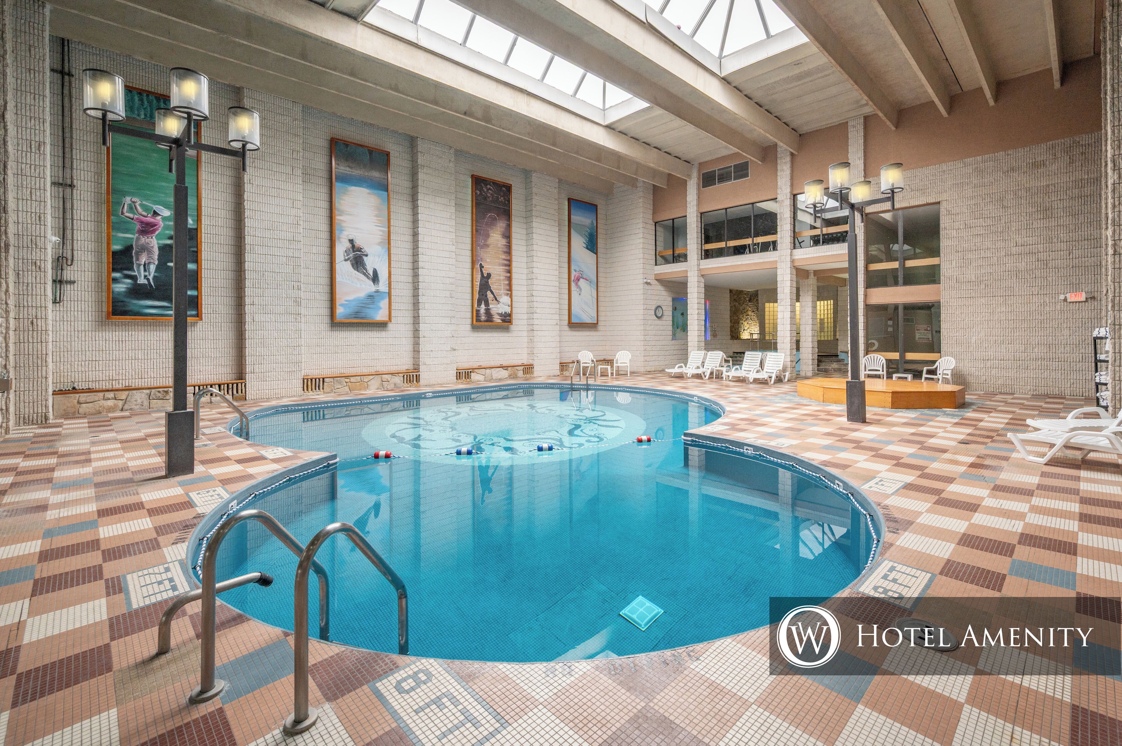 Indoor pool, a heated pool