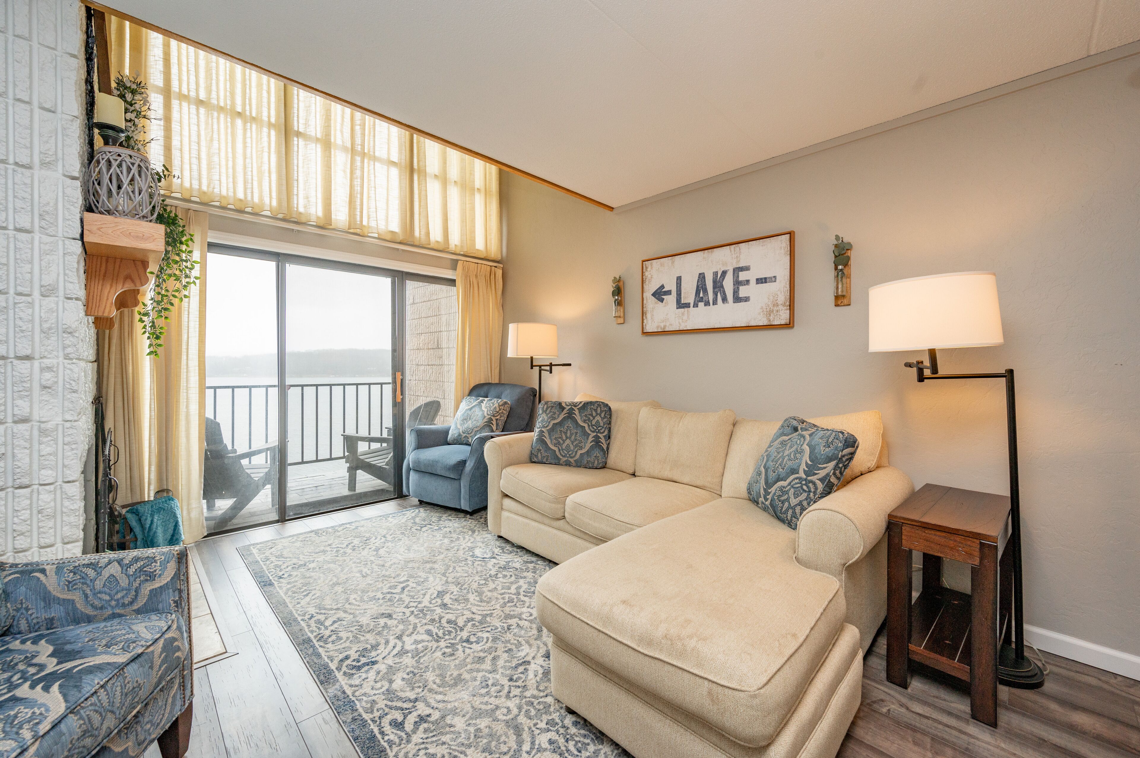 TV, fireplace, video games