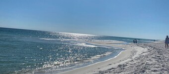 Pensacola Beach pet friendly with deck views and steps from the Gulf &  Sound