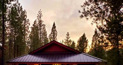 Pinecone Cabin, Couples, hot tub, pet friendly, fenced, trails, private!
