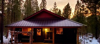Pinecone Cabin, Couples, hot tub, pet friendly, fenced, trails, private!