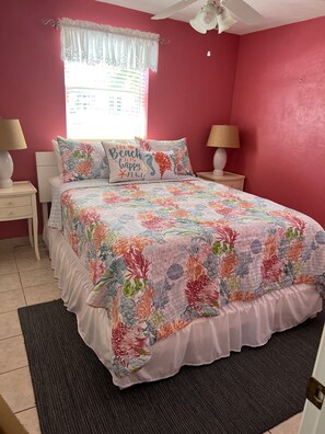 2 bedrooms, desk, free WiFi, bed sheets