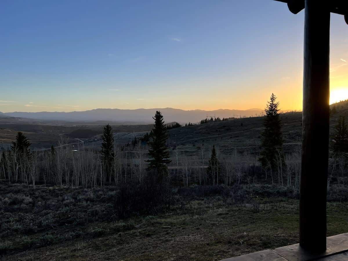 Blick von der Unterkunft