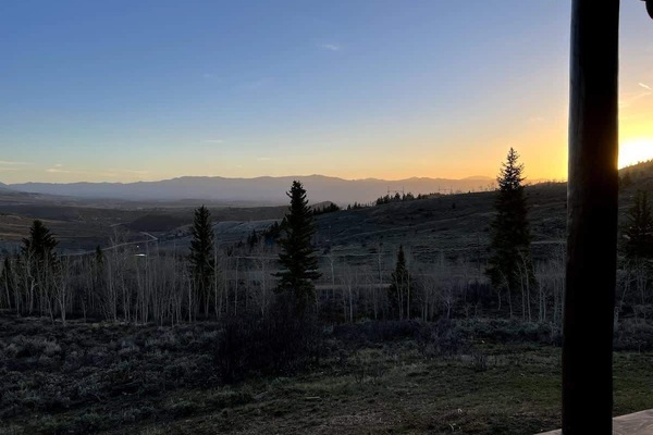 Blick von der Unterkunft