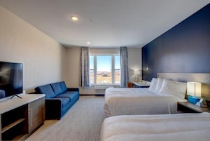 Premium Room | Memory foam beds, desk, laptop workspace, iron/ironing board