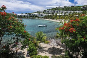 On the beach, sun loungers, beach towels - Family Luxury 3BR - Steps to Beach, Pool, Restaurants! Close to Red Hook. (St Thomas)
