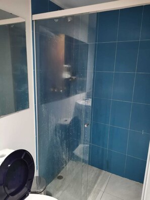 淋浴设施、吹风机、毛巾、肥皂